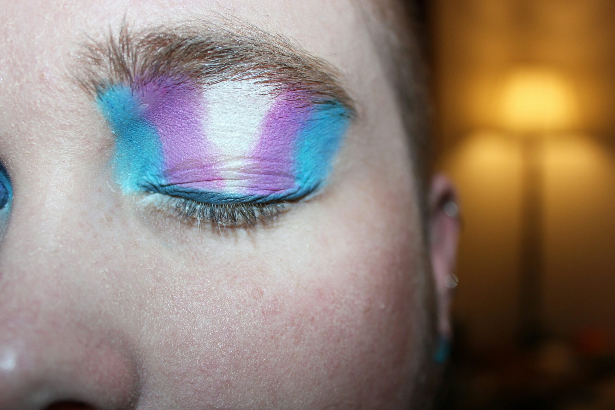 Transgender pride makeup